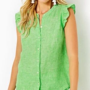 Lilly Pulitzer women’s linen shorts and top set